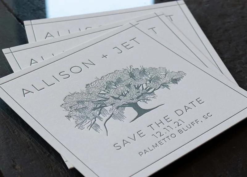 Letterpress Save The Date Ideas